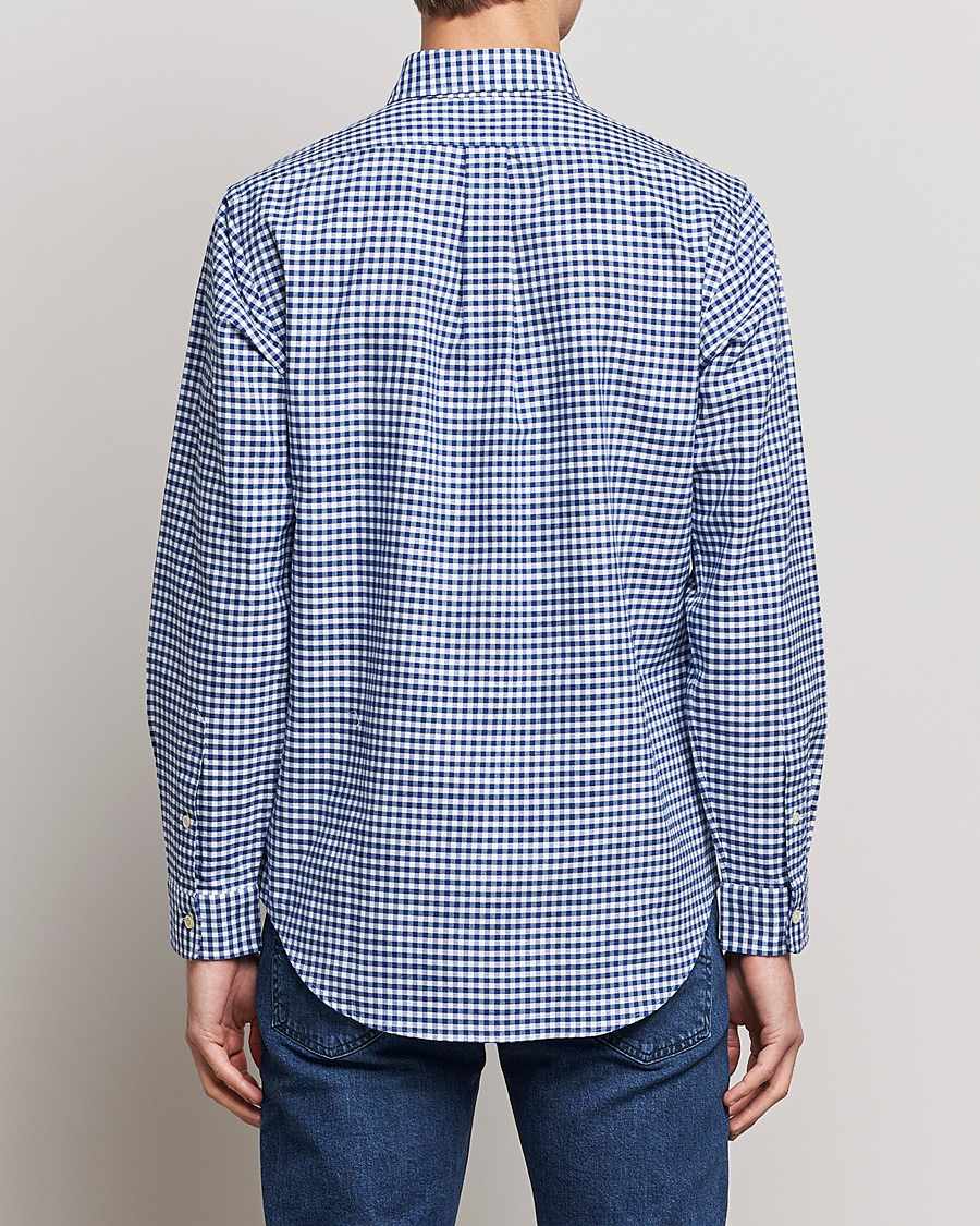Mies | Kauluspaidat | Polo Ralph Lauren | Custom Fit Oxford Gingham Shirt Blue/White