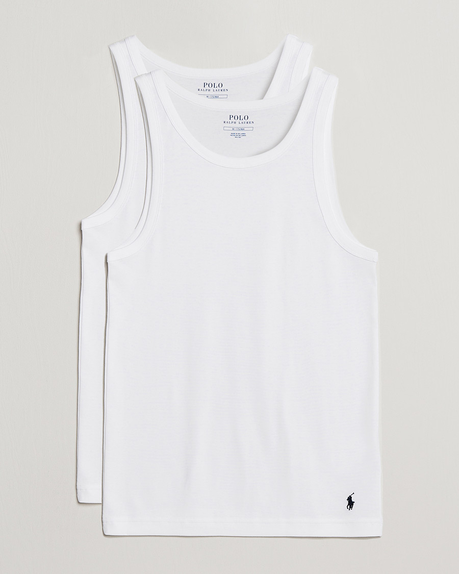 Mies | T-paidat | Polo Ralph Lauren | 2-Pack Classic Tank White