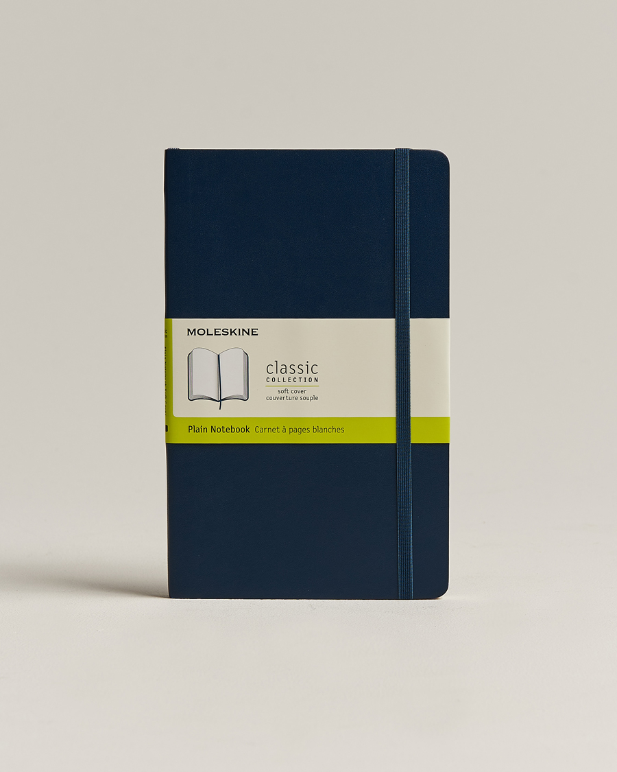 Mies | Lehtiöt | Moleskine | Plain Soft Notebook Large Sapphire Blue