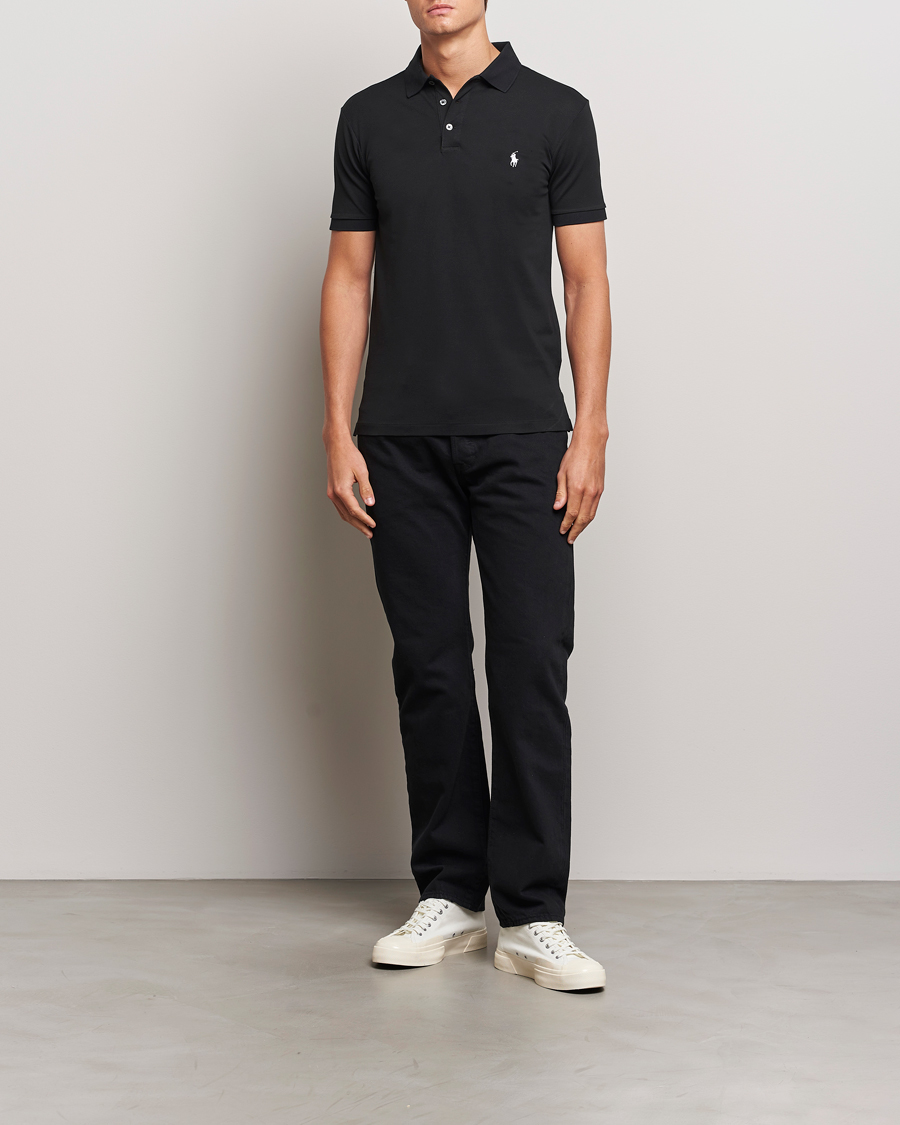Mies | Pikeet | Polo Ralph Lauren | Slim Fit Stretch Polo Black