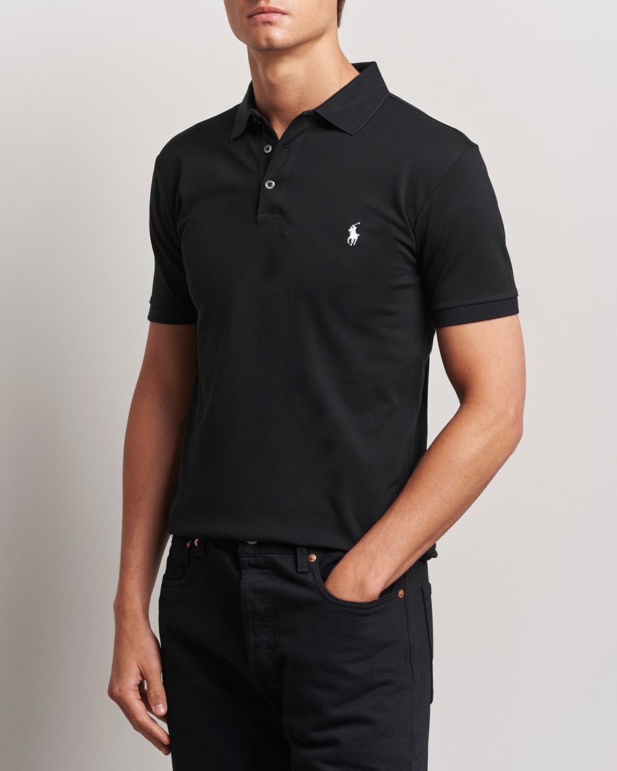 Mies | Pikeet | Polo Ralph Lauren | Slim Fit Stretch Polo Black