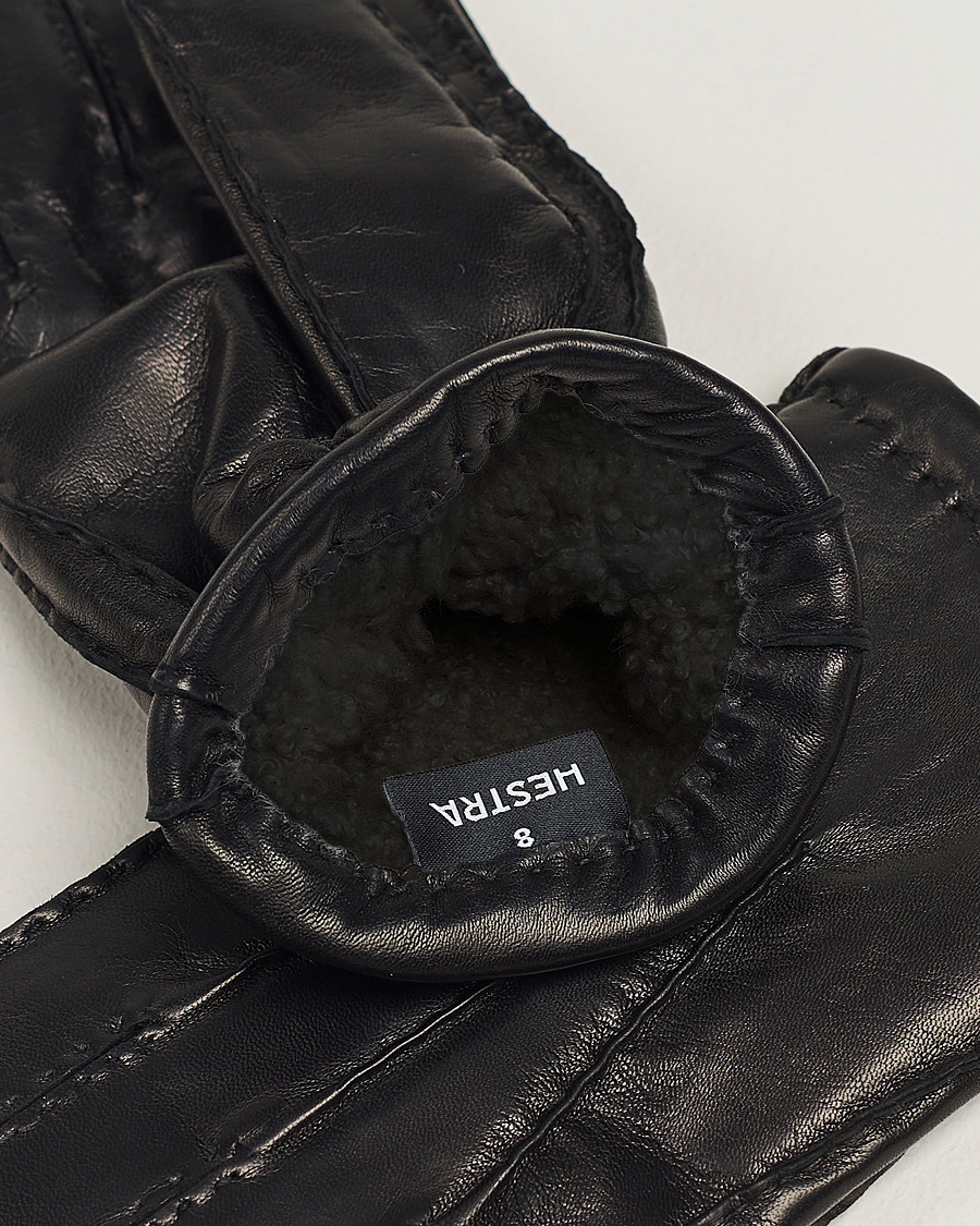 Mies | Käsineet | Hestra | George Lambskin Hairsheep Glove Black