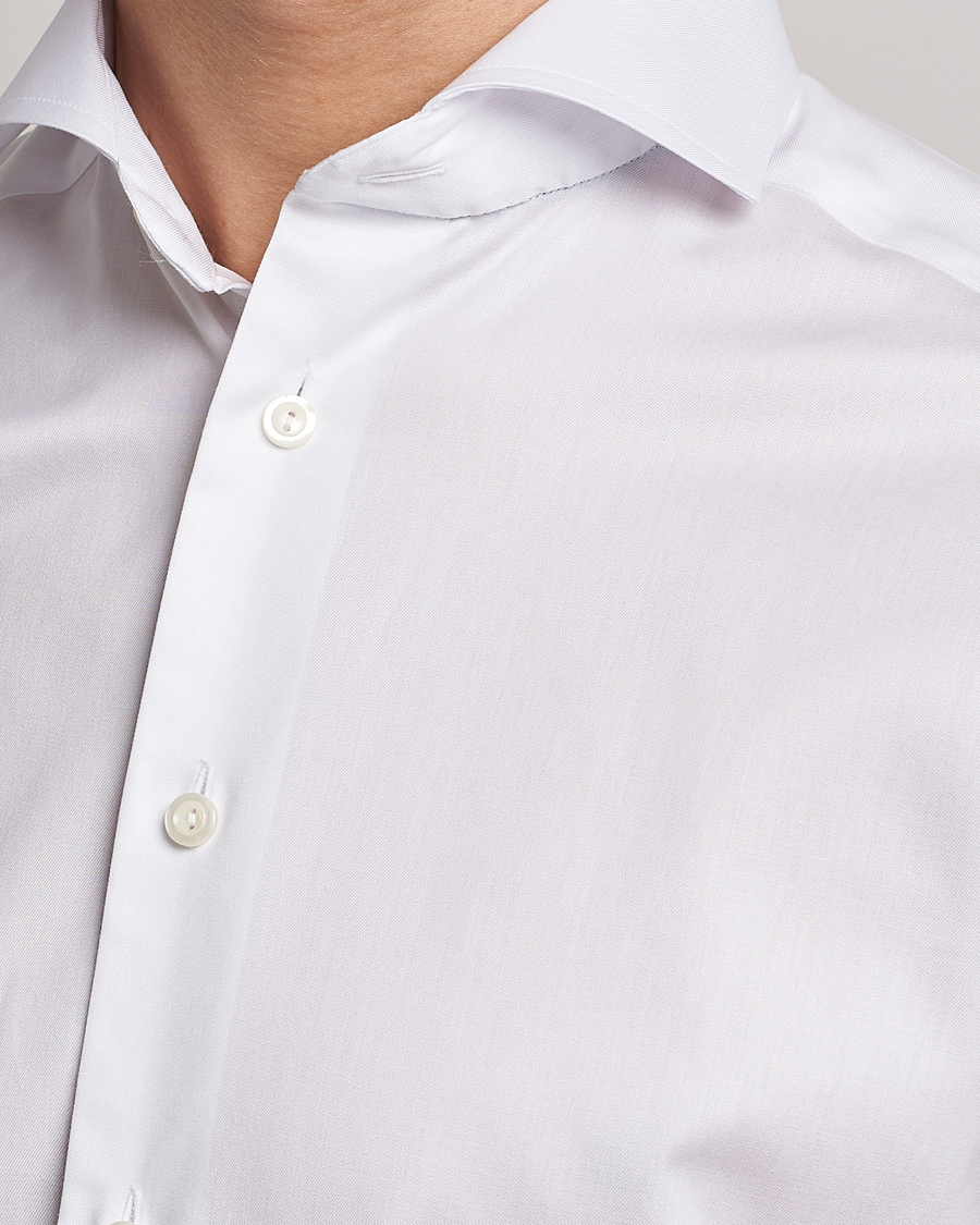 Mies | Kauluspaidat | Eton | Slim Fit Twill Cut Away Shirt White