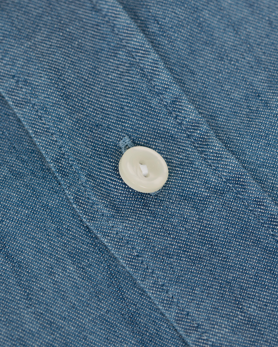 Mies | Kauluspaidat | Eton | Slim Fit Denim Cut Away Shirt Indigo Blue