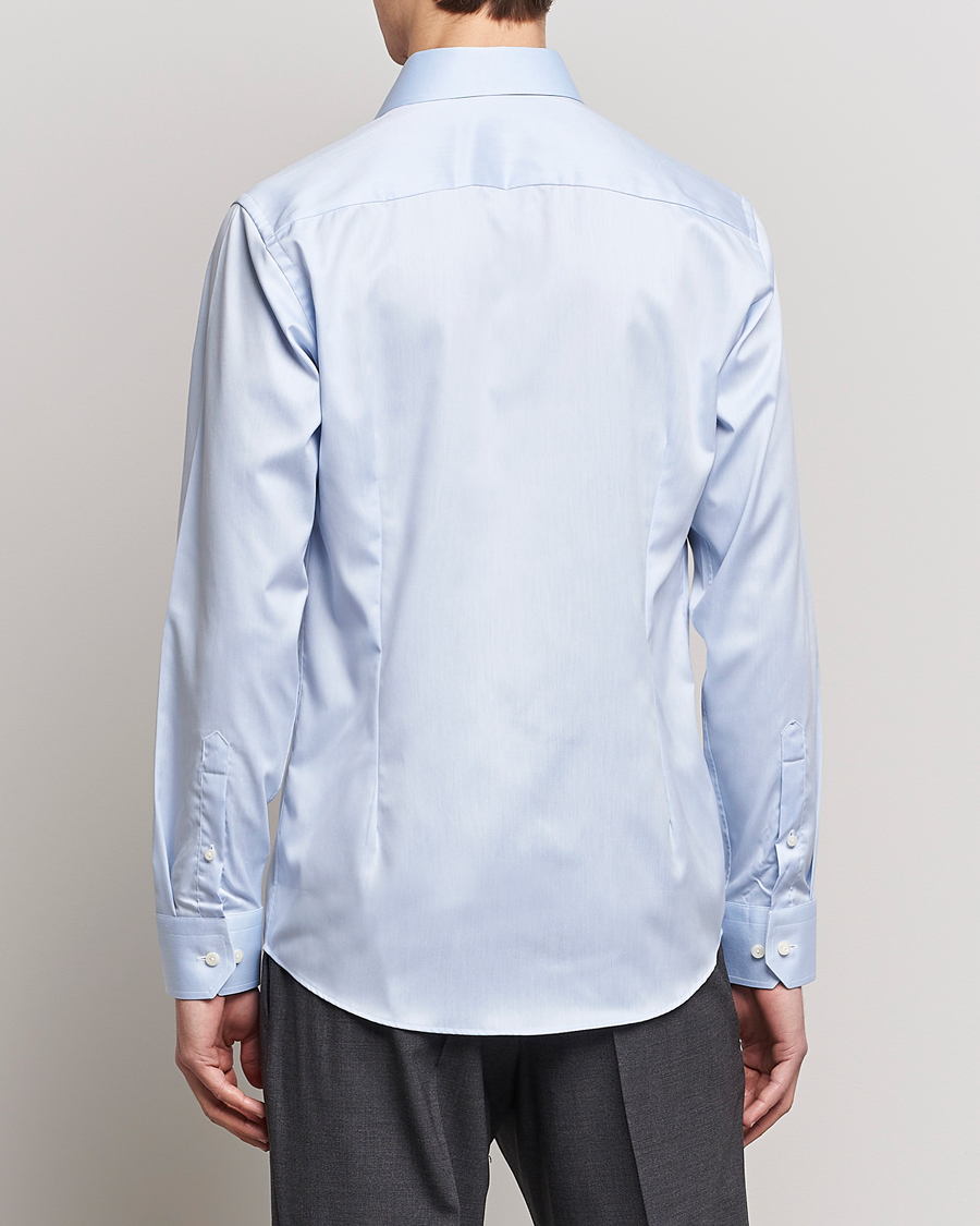 Mies | Kauluspaidat | Eton | Slim Fit Twill Cut Away Shirt Light Blue
