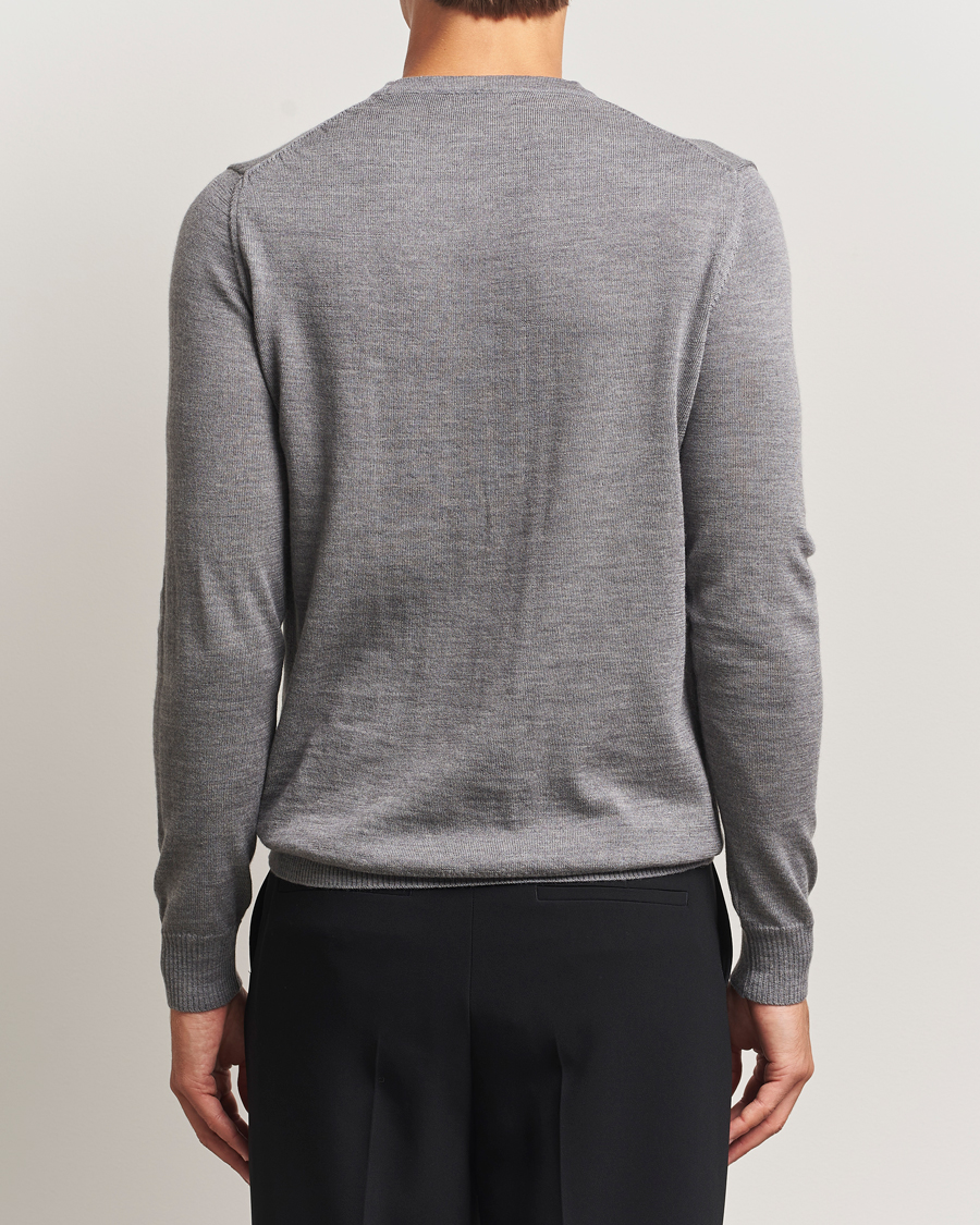 Mies | Puserot | J.Lindeberg | Lyle True Merino Crew Neck Pullover Grey