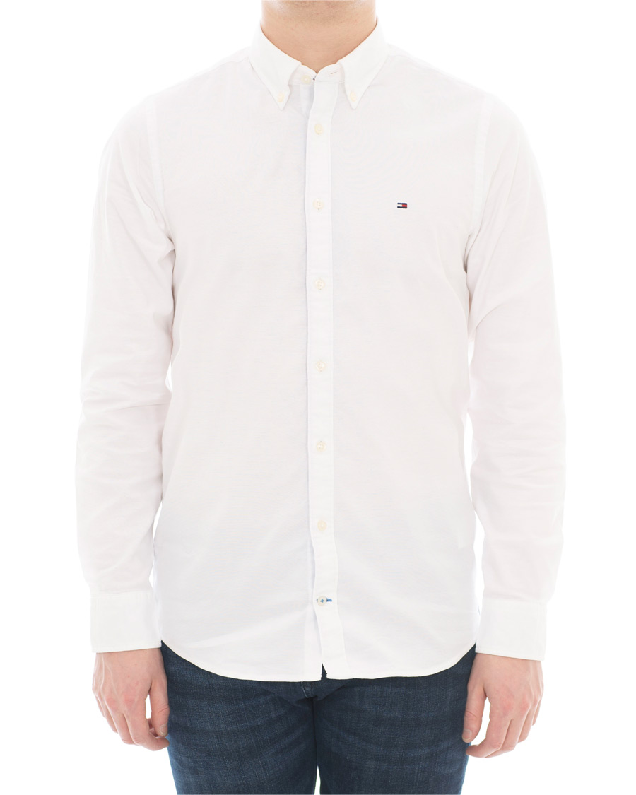Mies |  | Tommy Hilfiger | Slim Fit Stretch Oxford Shirt Bright White