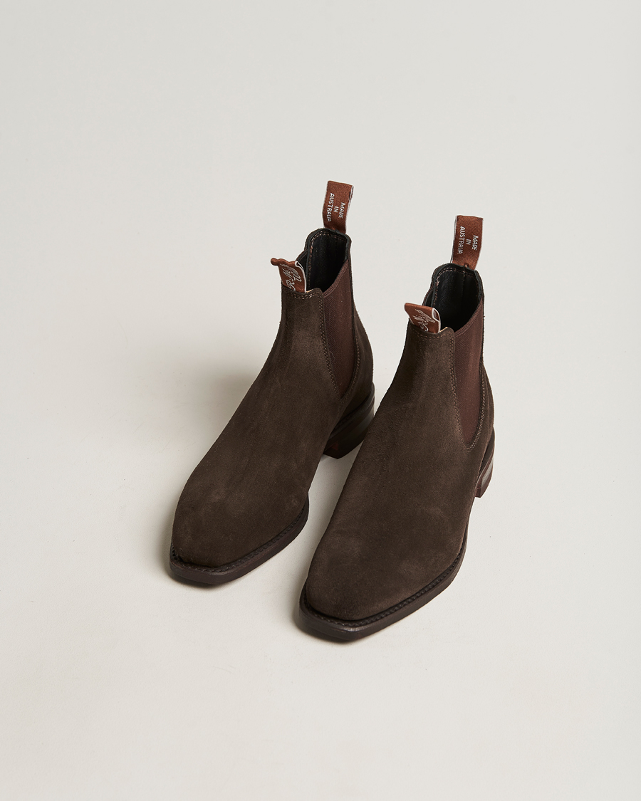 Mies | Käsintehdyt kengät | R.M.Williams | Blaxland G Boot Chocolate Suede