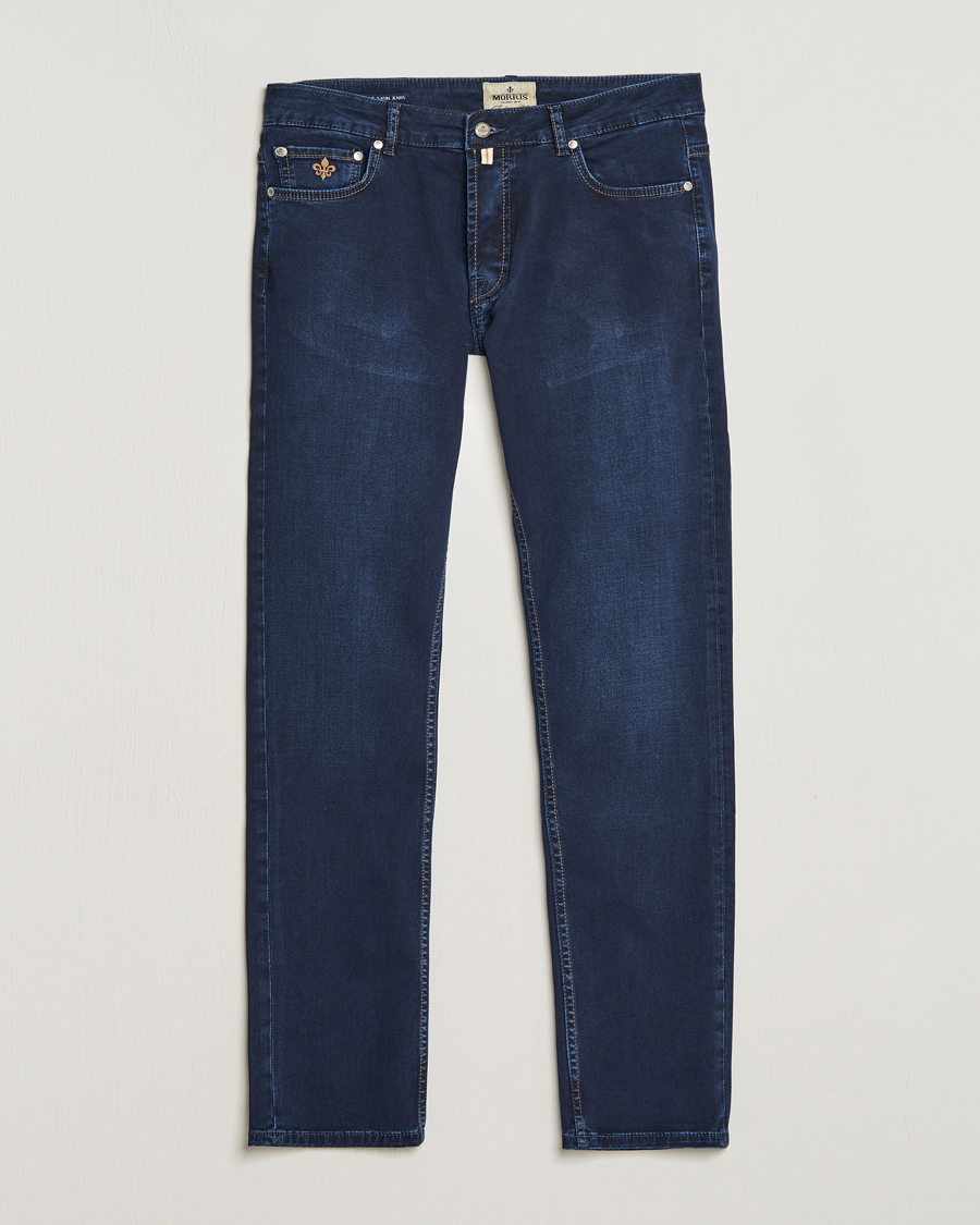 Mies | Siniset farkut | Morris | Steve Satin Jeans Dark Blue