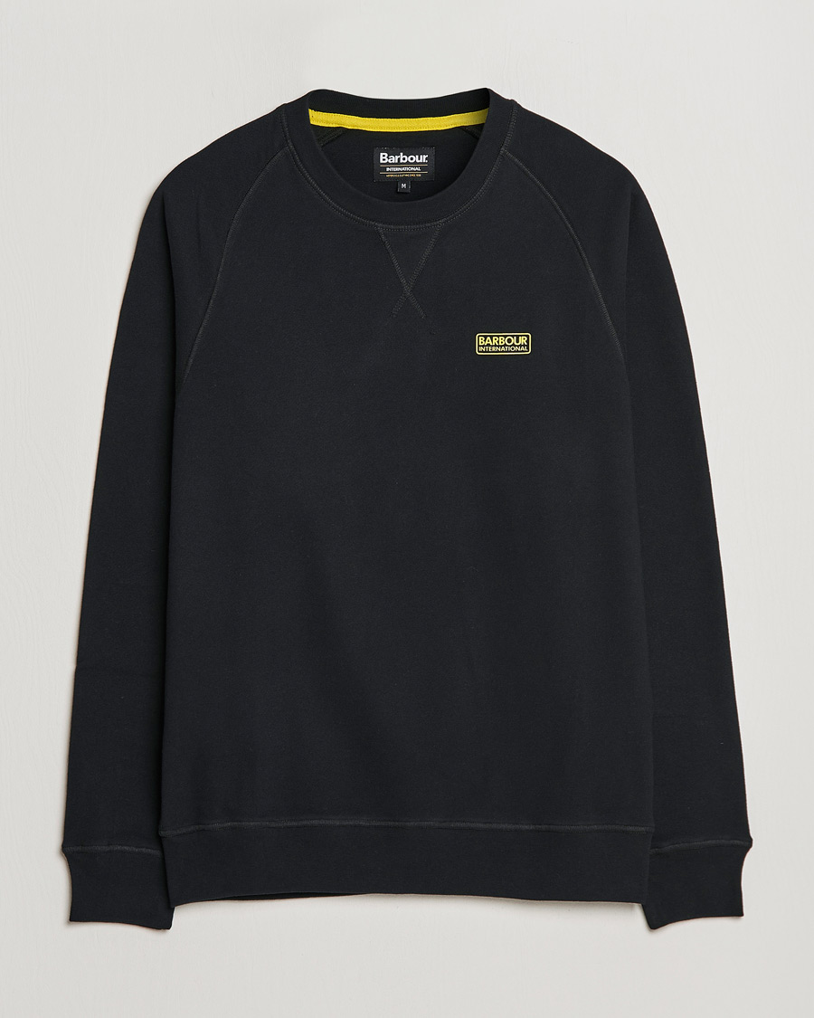 Mies | Puserot | Barbour International | Essential Crew Neck Sweat Black