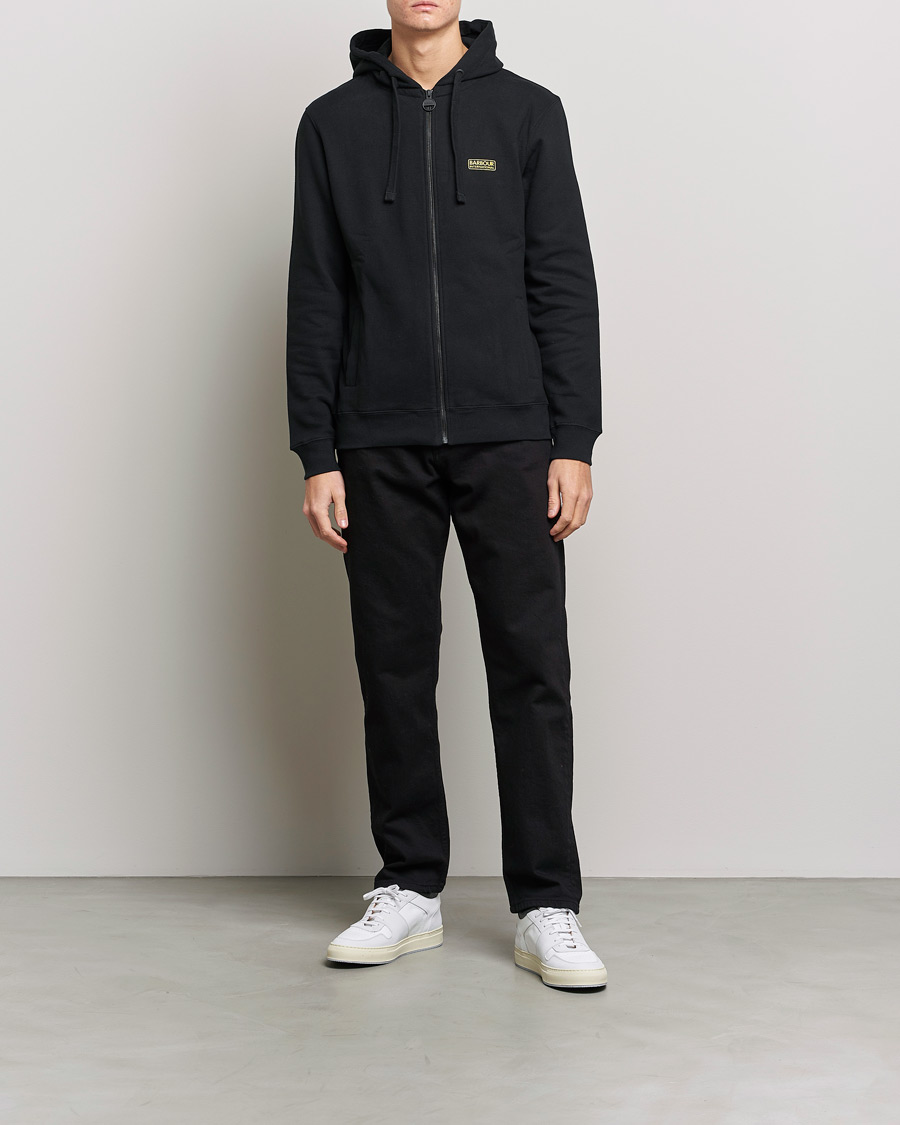 Mies | Puserot | Barbour International | Essential Full Zip Hoodie Black