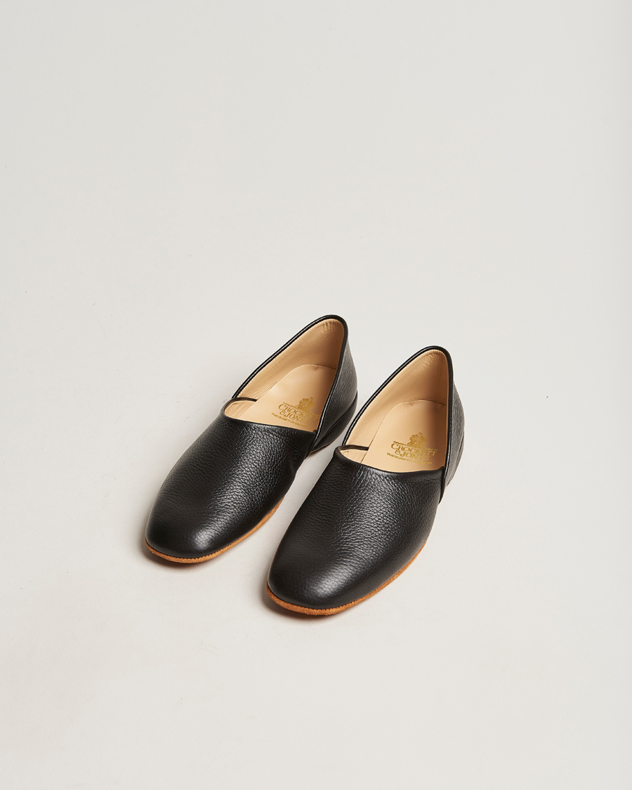 Mies | Sandaalit ja tohvelit | Crockett & Jones | Grecian Home Slipper Black