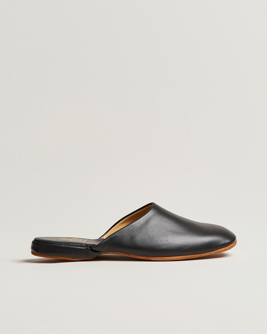 Mies | Sandaalit ja tohvelit | Crockett & Jones | Mule Calf Home Slipper Black