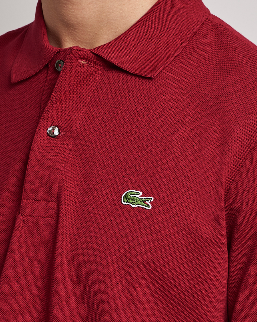 Mies | Pikeet | Lacoste | Original Long Sleeve Polo Piké Bordeaux