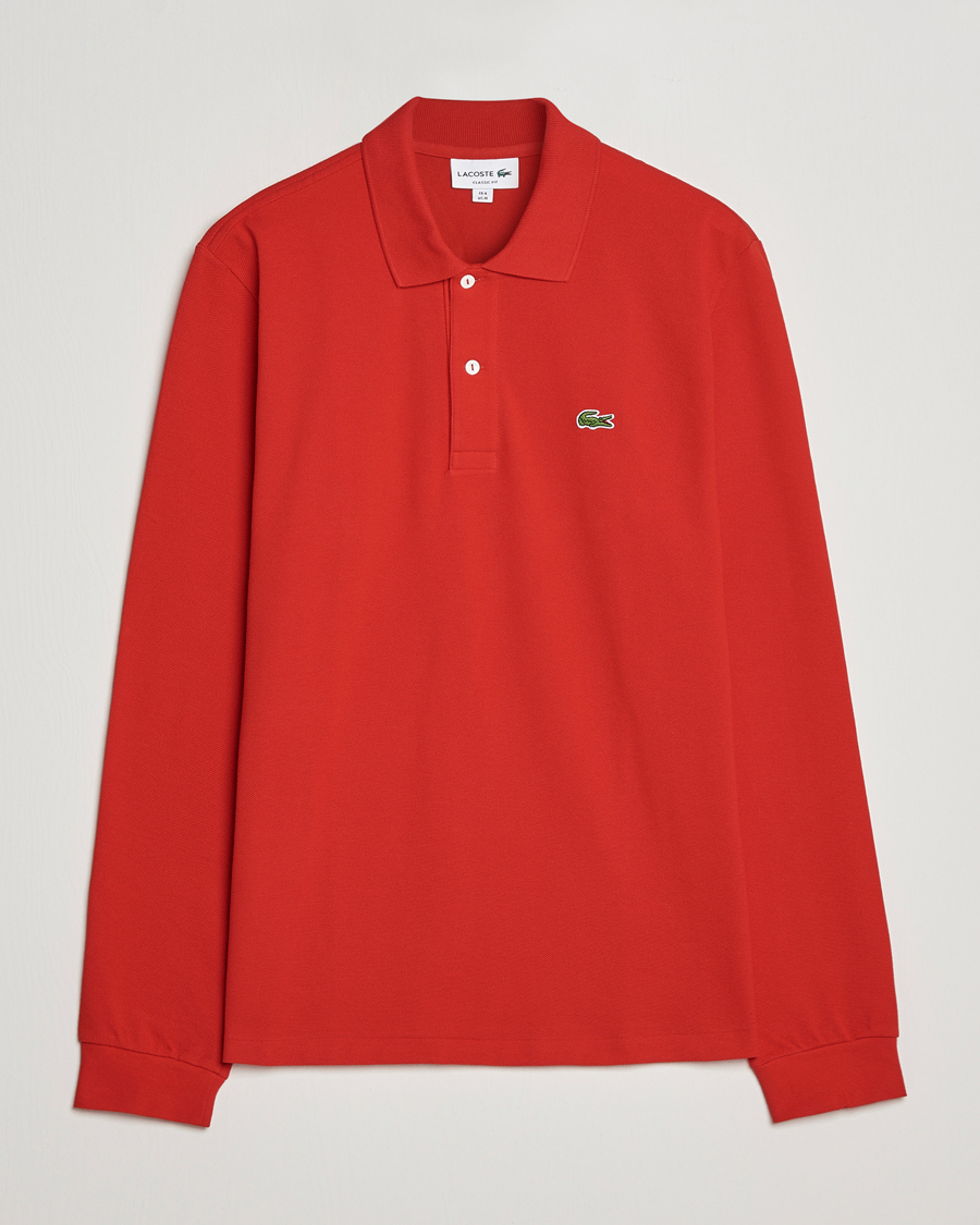 Mies | Pikeet | Lacoste | Long Sleeve Polo Red