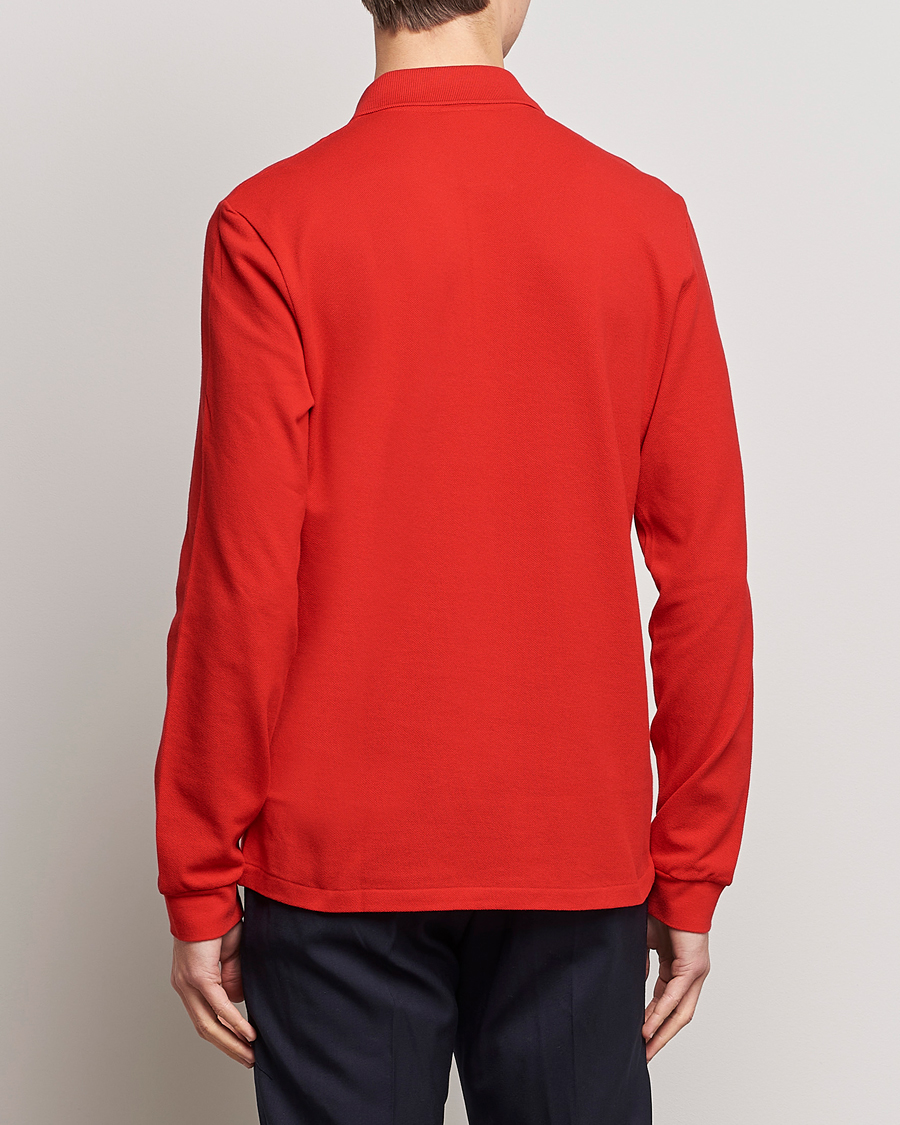 Mies | Puserot | Lacoste | Long Sleeve Polo Red