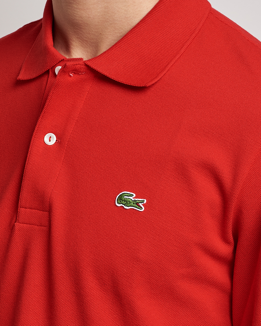 Mies | Pikeet | Lacoste | Long Sleeve Polo Red