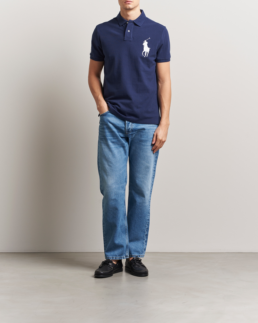 Mies | Pikeet | Polo Ralph Lauren | Custom Fit Big Pony Polo Newport Navy