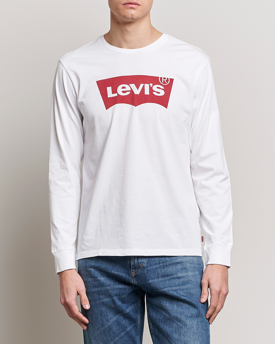 Herre | Levi's | Levi\'s | Logo Long Sleeve T-Shirt White