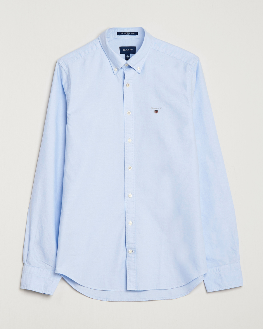Miehet | Preppy Authentic | GANT | Slim Fit Oxford Shirt Capri Blue