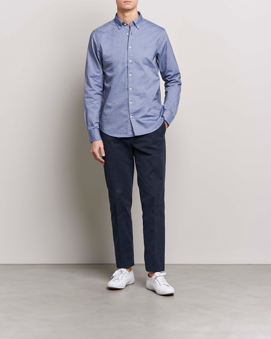 Mies | Kauluspaidat | GANT | Slim Fit Oxford Shirt Persian Blue