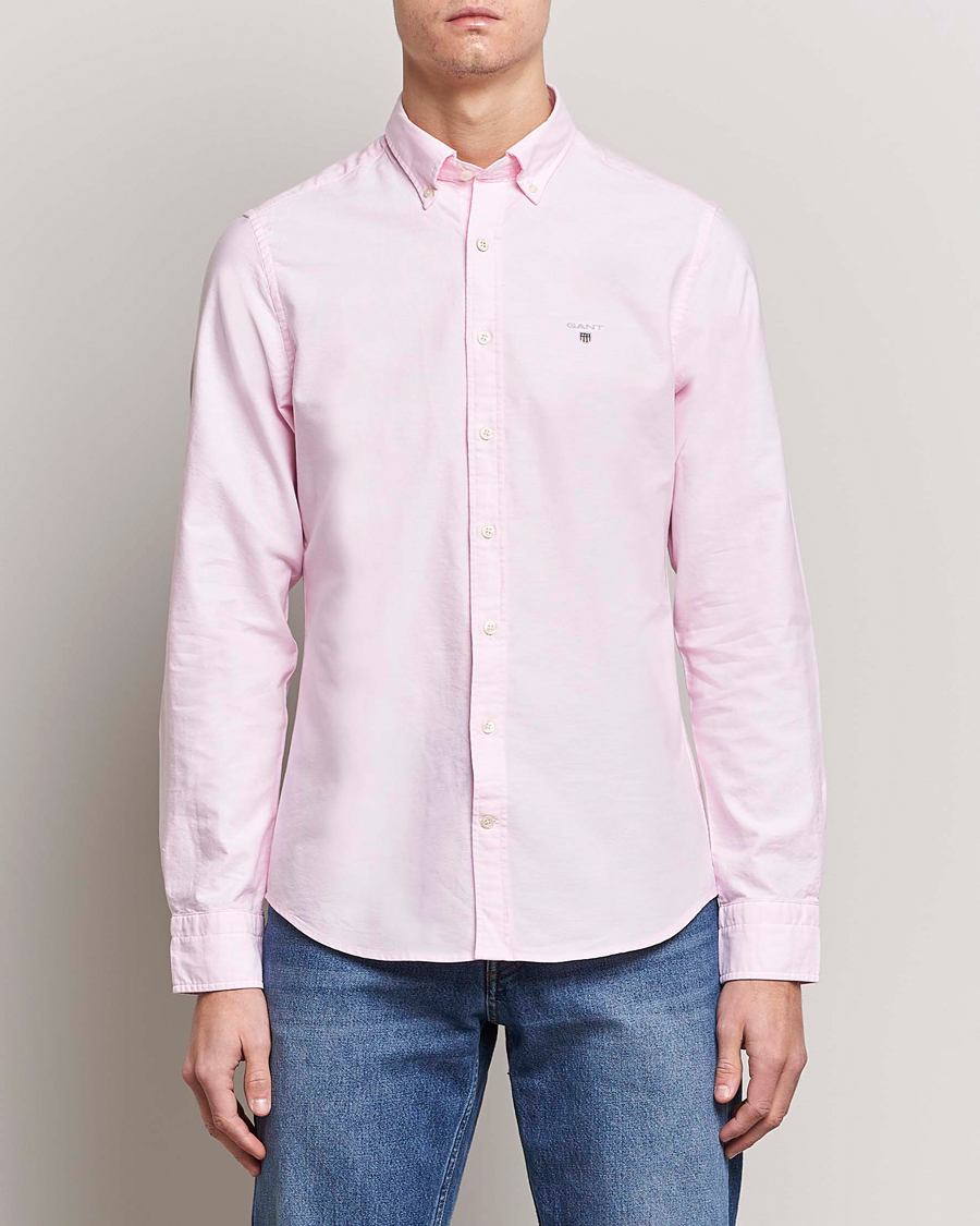 Mies |  | GANT | Slim Fit Oxford Shirt Light Pink