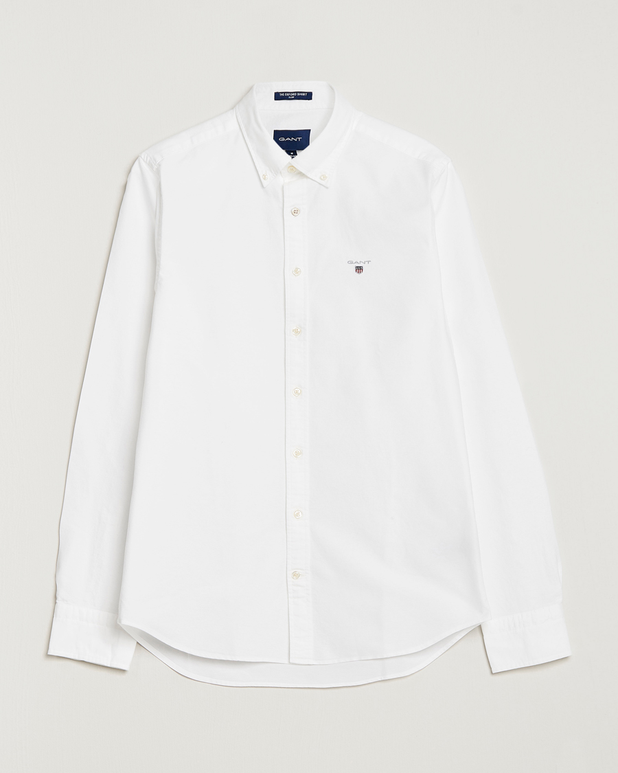 Miehet | Rennot | GANT | Slim Fit Oxford Shirt White