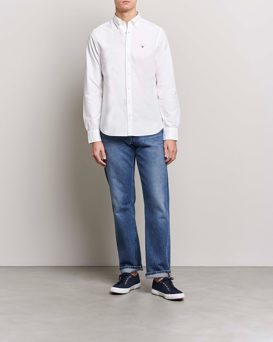 Mies | Kauluspaidat | GANT | Slim Fit Oxford Shirt White