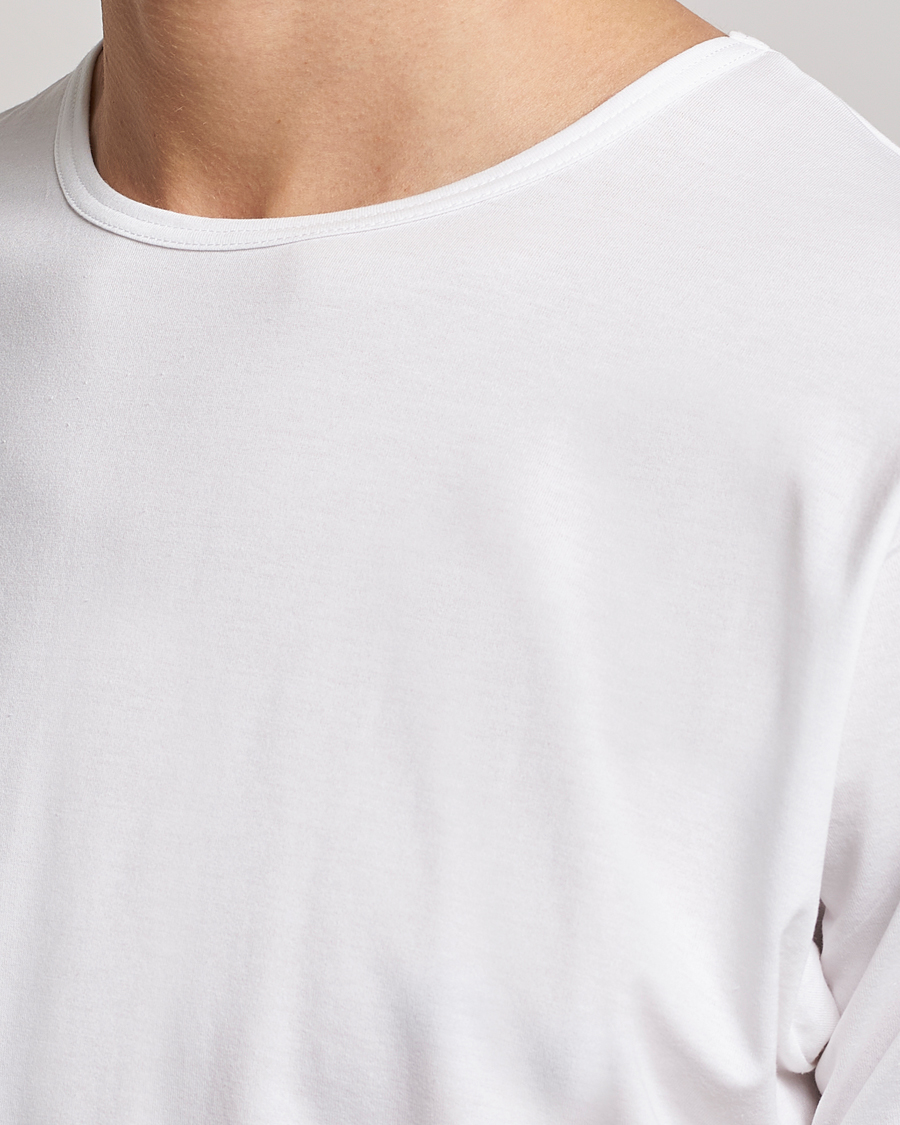 Mies | T-paidat | Sunspel | Superfine Cotton Crew Neck T-Shirt White