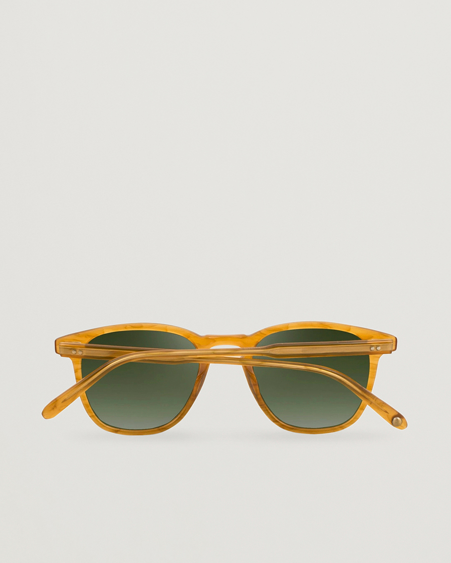 Mies | Aurinkolasit | Garrett Leight | Brooks 47 Sunglasses Butterscotch/Green Polarized