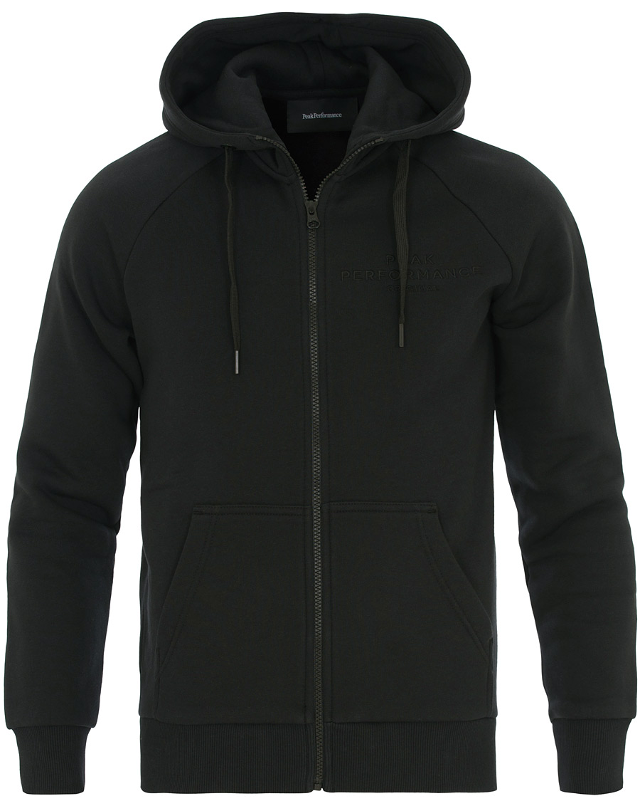 Mies | Puserot | Peak Performance | Original Full Zip Hoodie Black