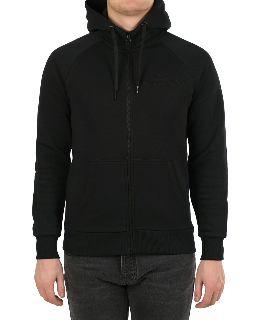Mies | Puserot | Peak Performance | Original Full Zip Hoodie Black