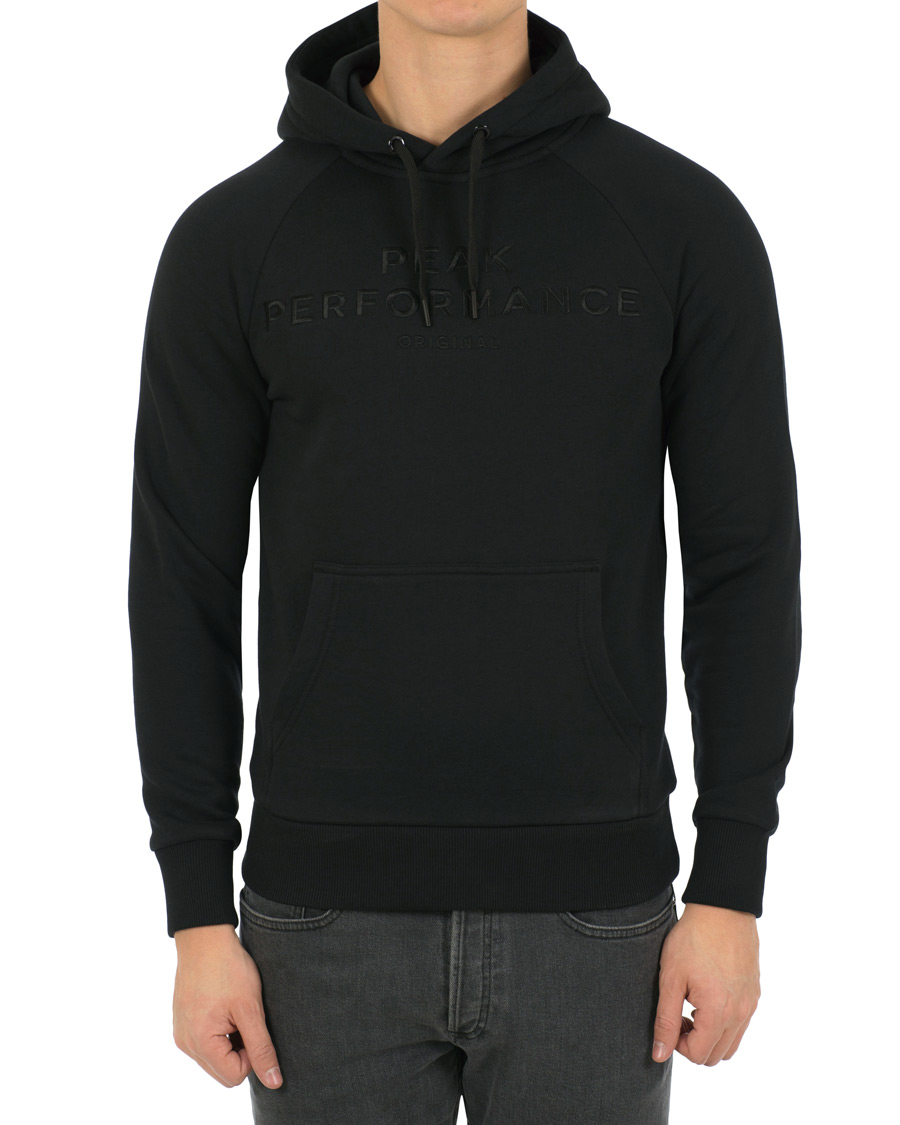 Mies | Puserot | Peak Performance | Logo Hoodie Black