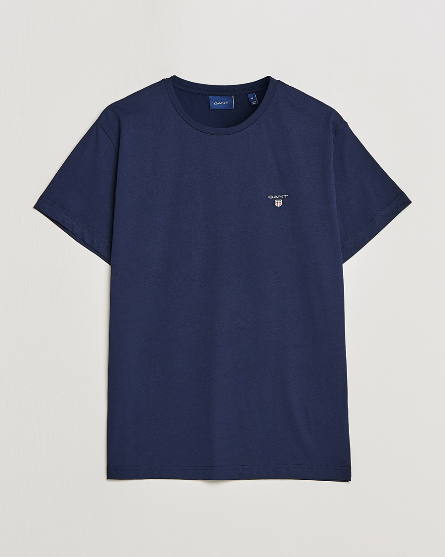 Mies | T-paidat | GANT | The Original Solid Tee Evening Blue