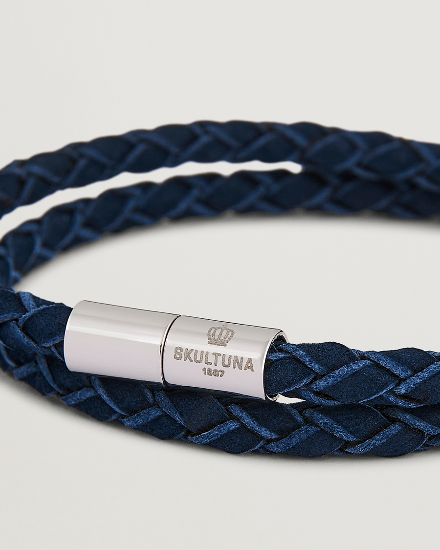 Mies | Korut | Skultuna | The Suede Bracelet Blue