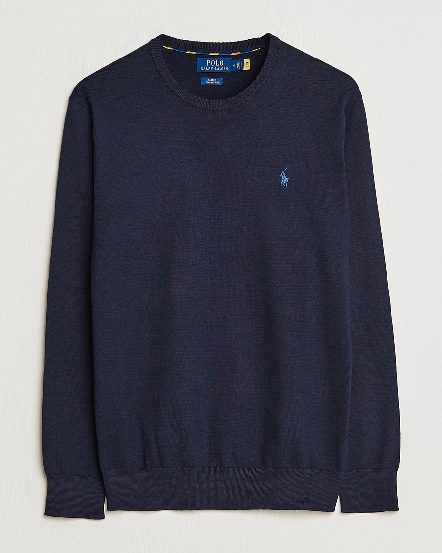 Mies | Puserot | Polo Ralph Lauren | Pima Cotton Crew Neck Pullover Hunter Navy
