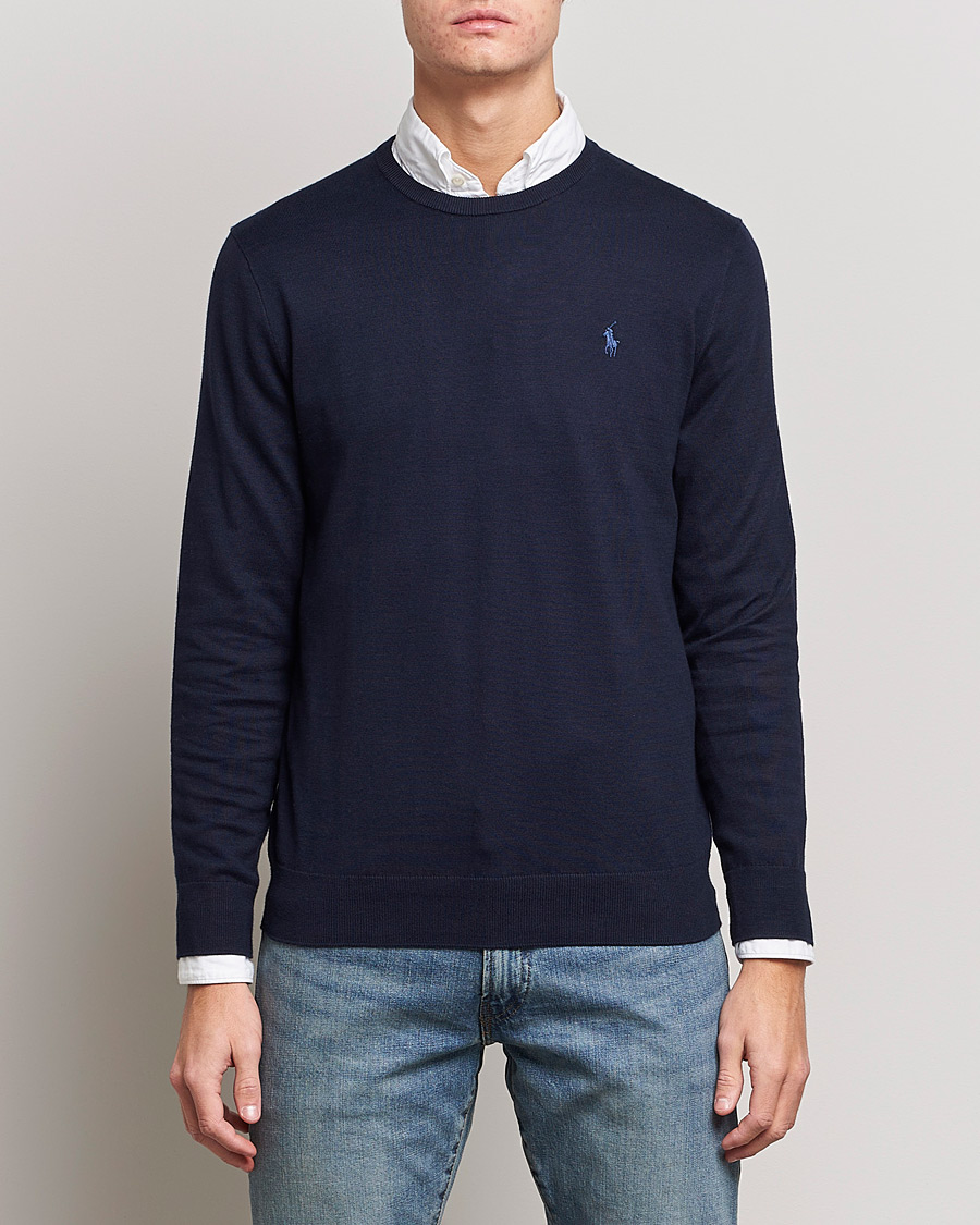 Mies | Puserot | Polo Ralph Lauren | Pima Cotton Crew Neck Pullover Hunter Navy