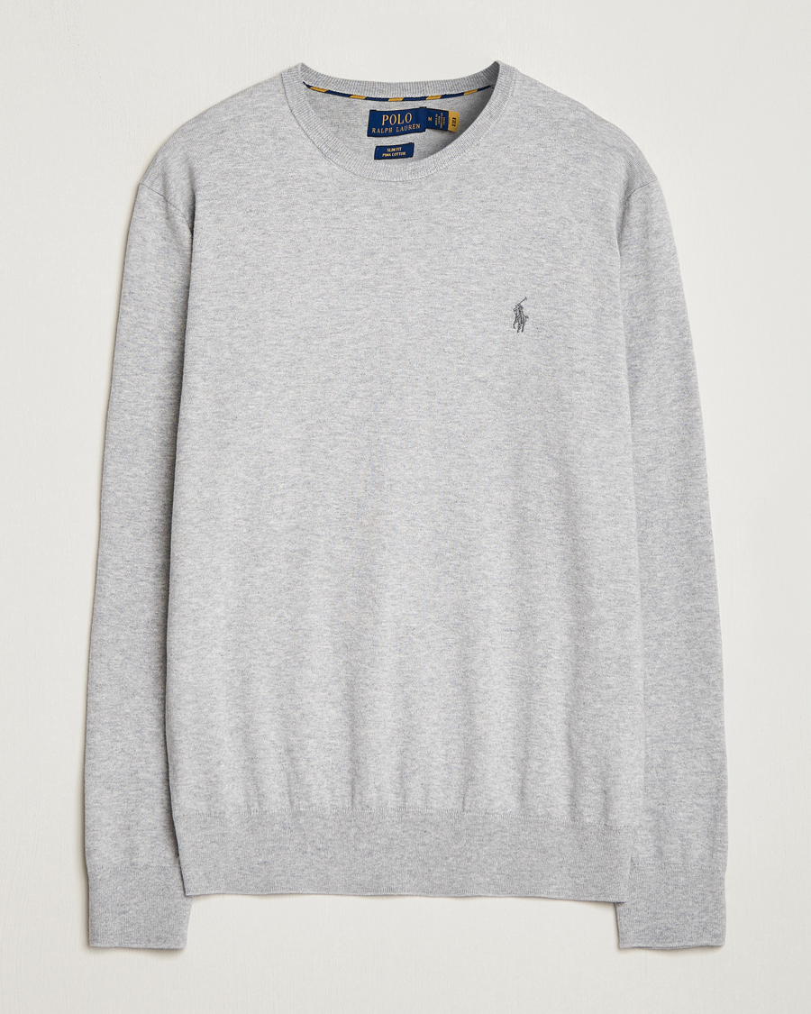 Mies | Puserot | Polo Ralph Lauren | Pima Cotton Crew Neck Pullover Andover Heather