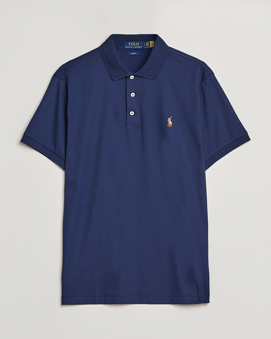 Mies | Pikeet | Polo Ralph Lauren | Slim Fit Pima Cotton Polo Refined Navy