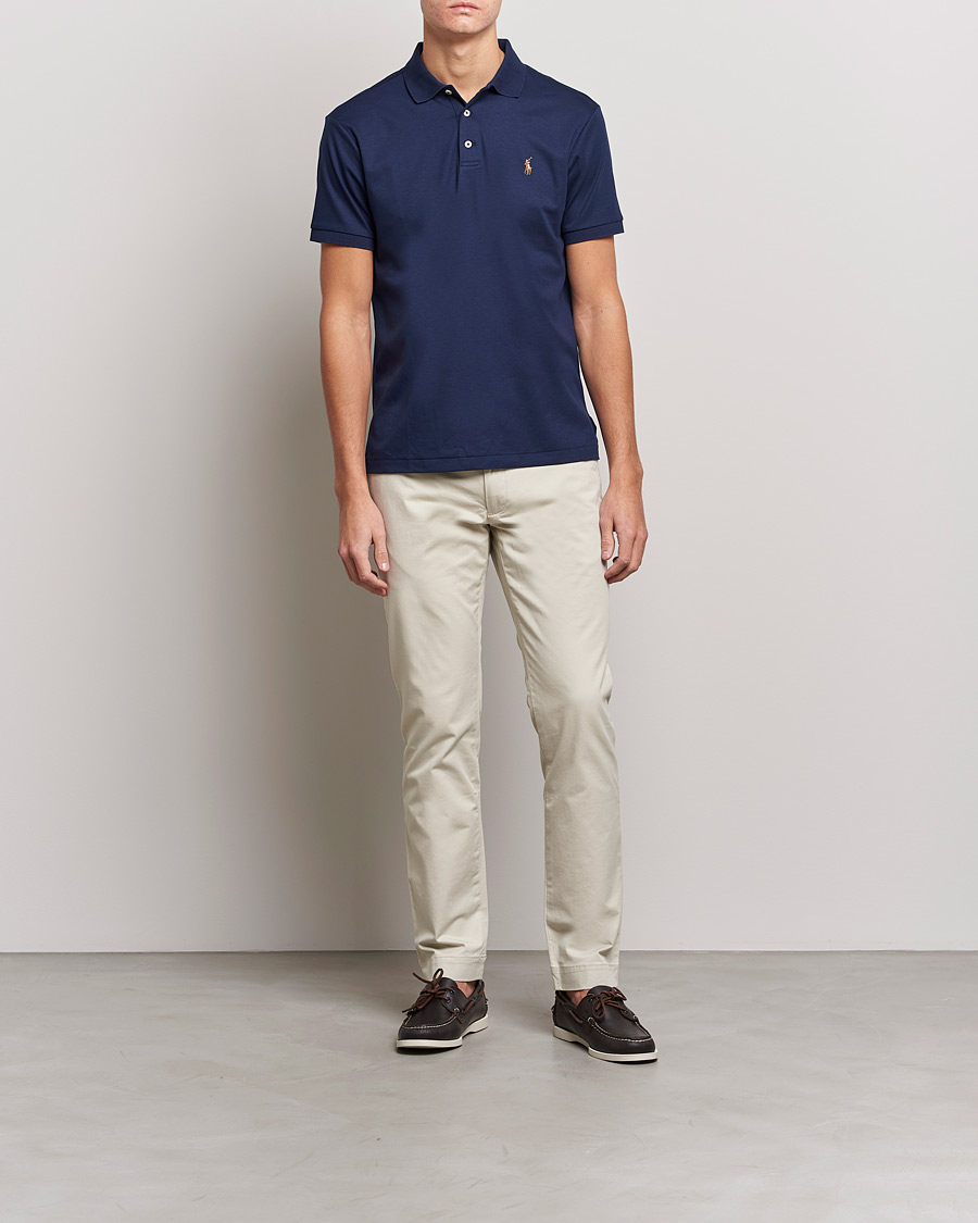 Mies |  | Polo Ralph Lauren | Slim Fit Pima Cotton Polo French Navy