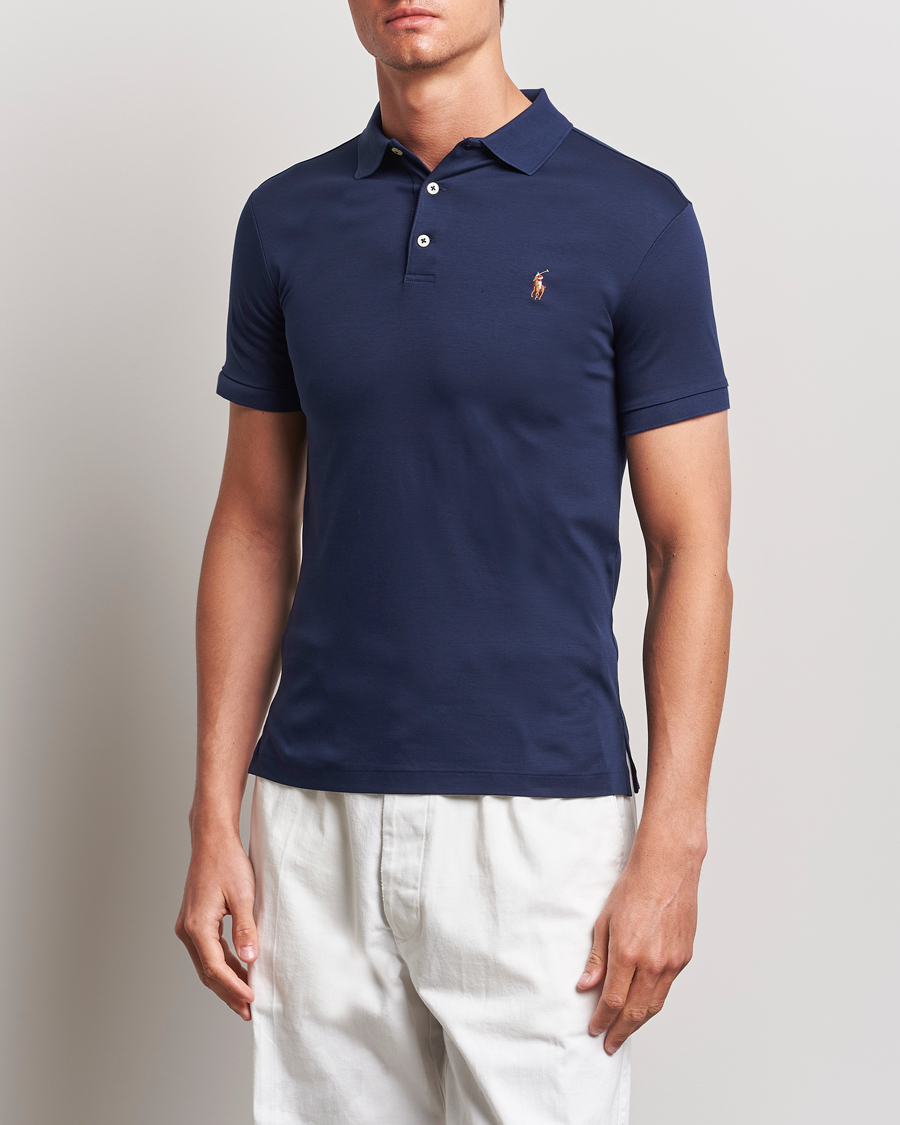 Mies | Pikeet | Polo Ralph Lauren | Slim Fit Pima Cotton Polo Refined Navy