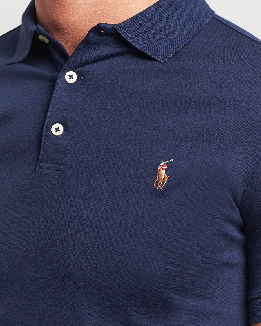 Mies | Pikeet | Polo Ralph Lauren | Slim Fit Pima Cotton Polo Refined Navy