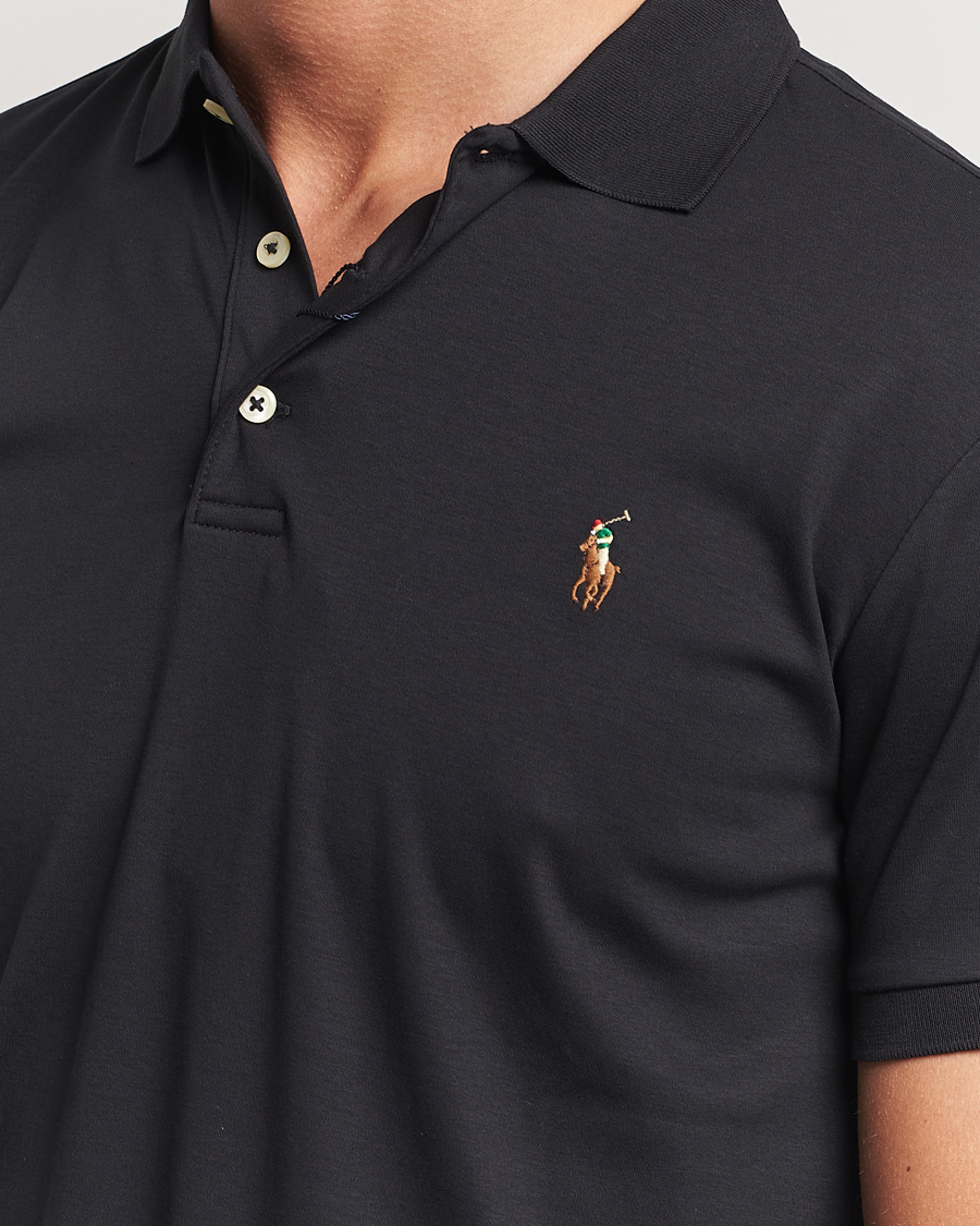 Mies | Pikeet | Polo Ralph Lauren | Slim Fit Pima Cotton Polo Polo Black