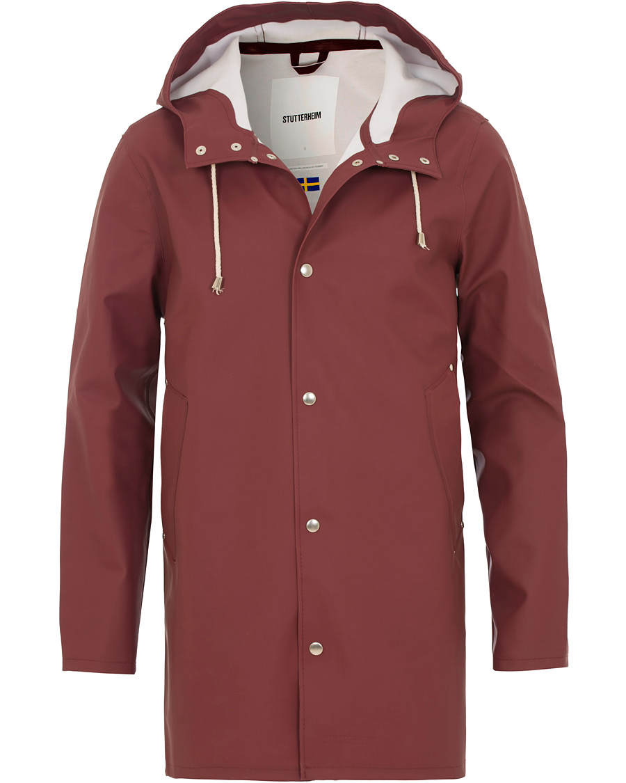 Mies | Takit | Stutterheim | Stockholm Raincoat Burgundy