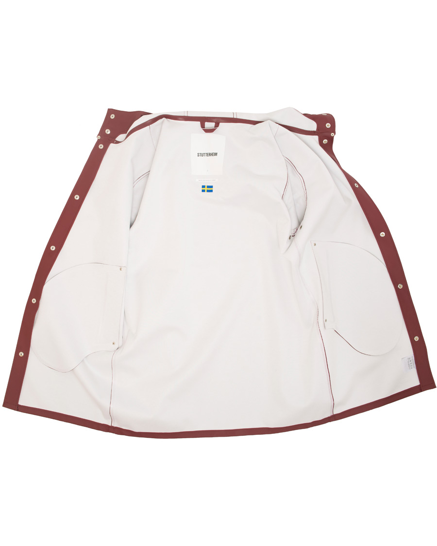 Mies | Takit | Stutterheim | Stockholm Raincoat Burgundy
