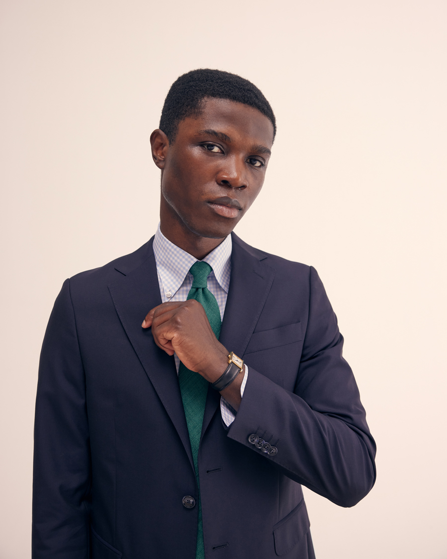 Mies | Solmiot | Drake's | Drake'sSilk Tussah Handrolled TieGreen