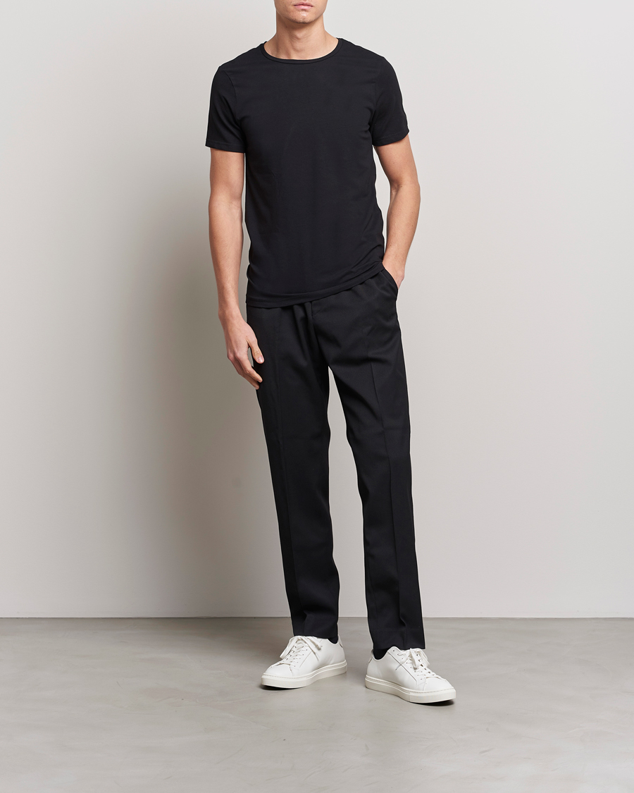 Mies | T-paidat | Bread & Boxers | 2-Pack Crew Neck Tee Black