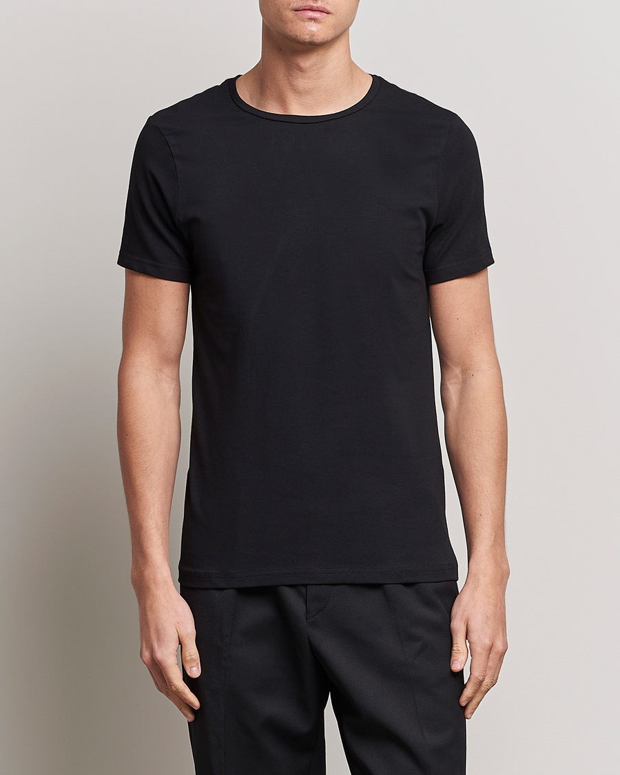 Mies | T-paidat | Bread & Boxers | 2-Pack Crew Neck Tee Black