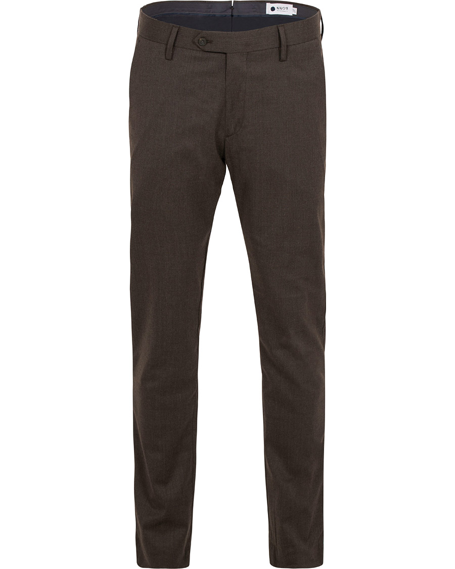Mies | Housut | NN07 | New Theo 1249 Wool Trousers Brown
