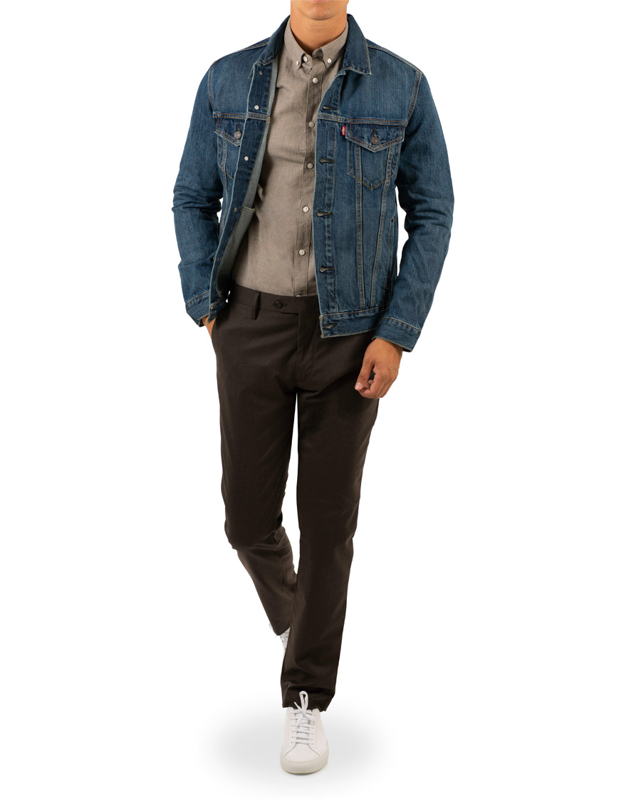 Mies | Housut | NN07 | New Theo 1249 Wool Trousers Brown